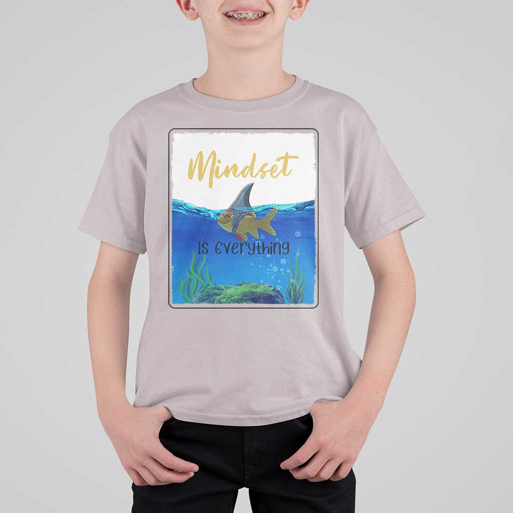 Mindset Is Everything T Shirt For Kid Positive Thinking Motivation - Wonder Print Shop
