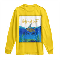 Mindset Is Everything Long Sleeve Shirt Positive Thinking Motivation - Wonder Print Shop
