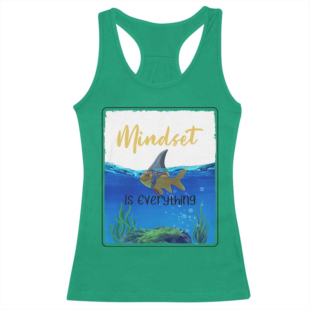Mindset Is Everything Racerback Tank Top Positive Thinking Motivation - Wonder Print Shop