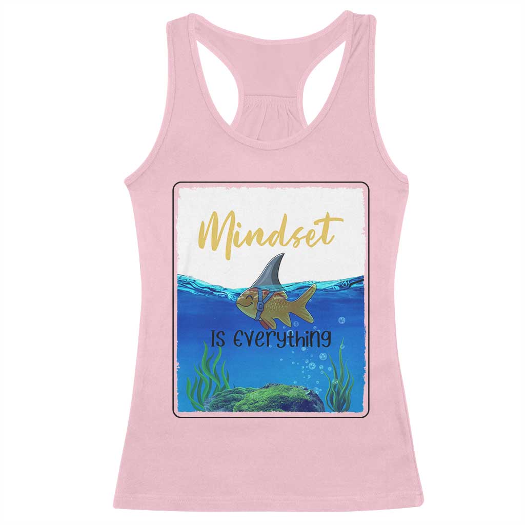 Mindset Is Everything Racerback Tank Top Positive Thinking Motivation - Wonder Print Shop