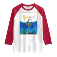 Mindset Is Everything Raglan Shirt Positive Thinking Motivation - Wonder Print Shop