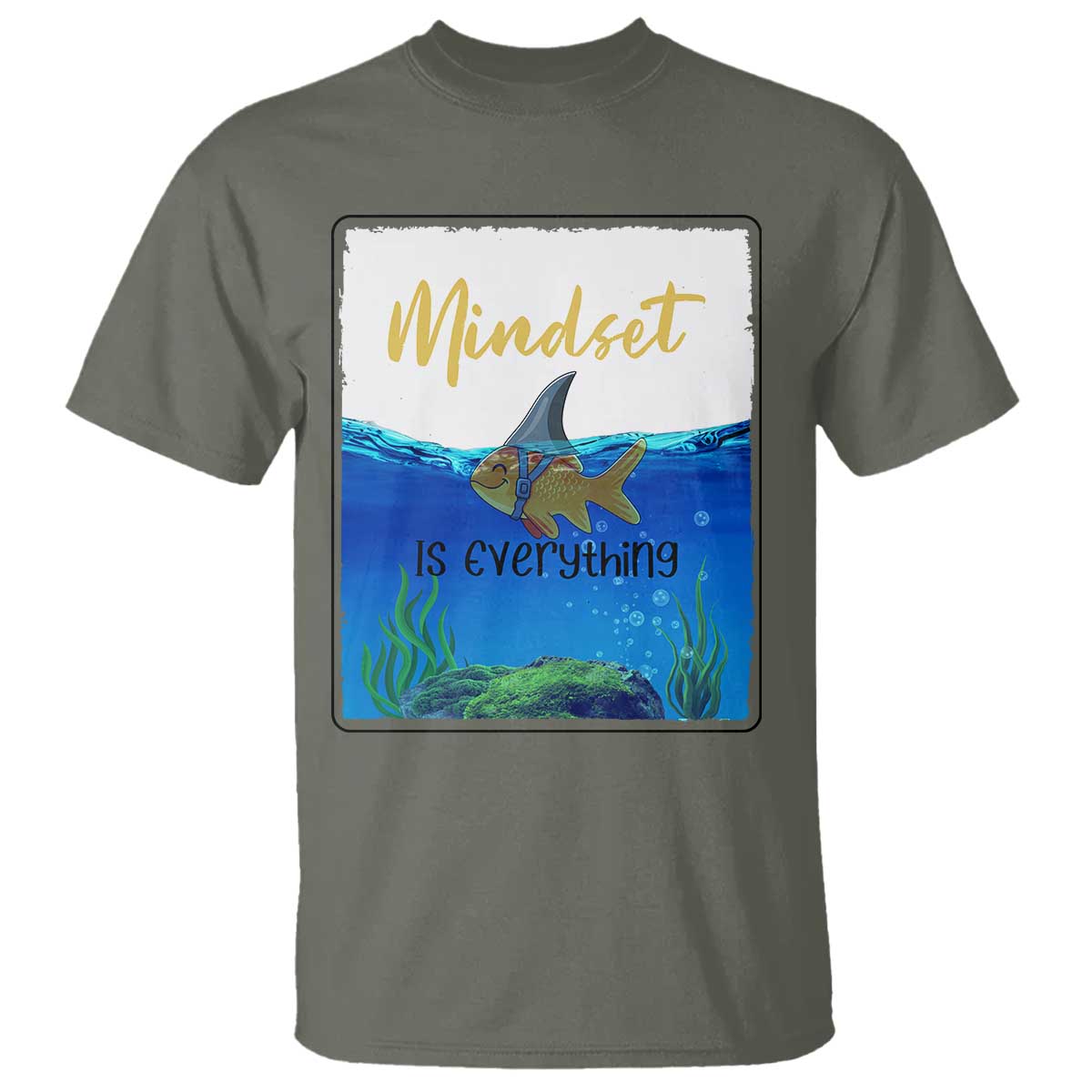 Mindset Is Everything T Shirt Positive Thinking Motivation - Wonder Print Shop