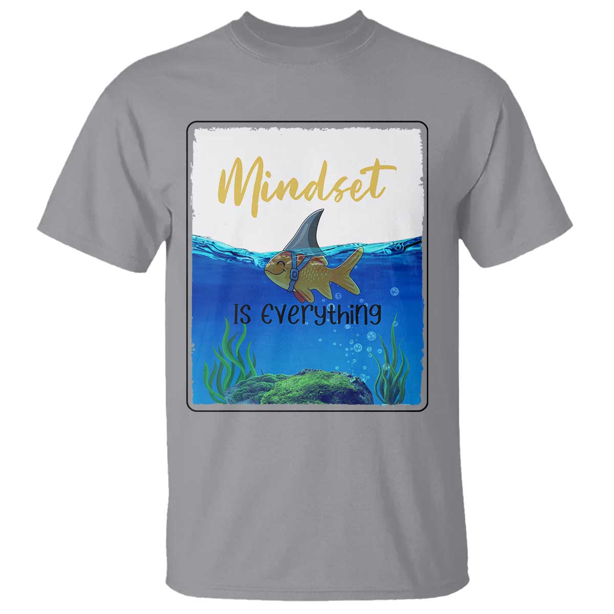 Mindset Is Everything T Shirt Positive Thinking Motivation - Wonder Print Shop