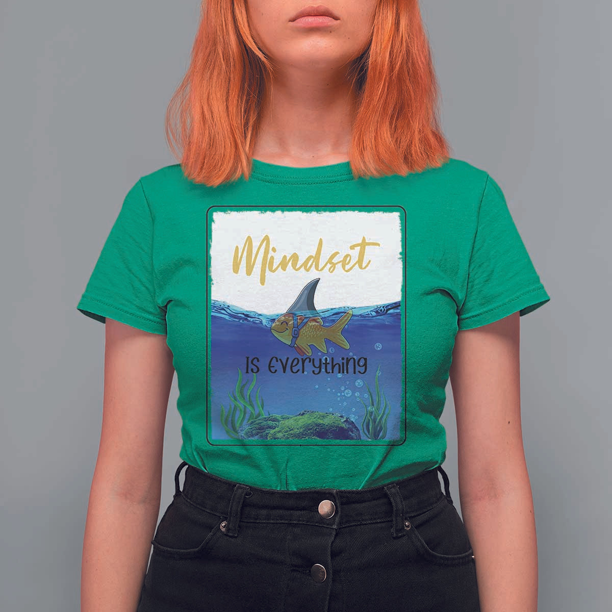 Mindset Is Everything T Shirt For Women Positive Thinking Motivation - Wonder Print Shop