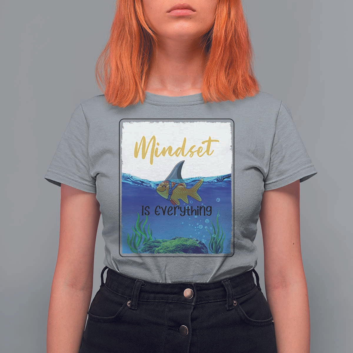 Mindset Is Everything T Shirt For Women Positive Thinking Motivation - Wonder Print Shop