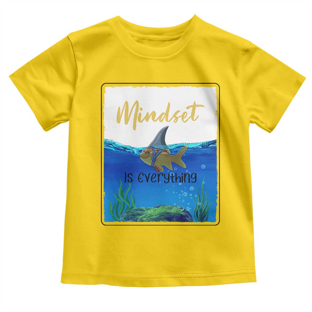 Mindset Is Everything Toddler T Shirt Positive Thinking Motivation - Wonder Print Shop