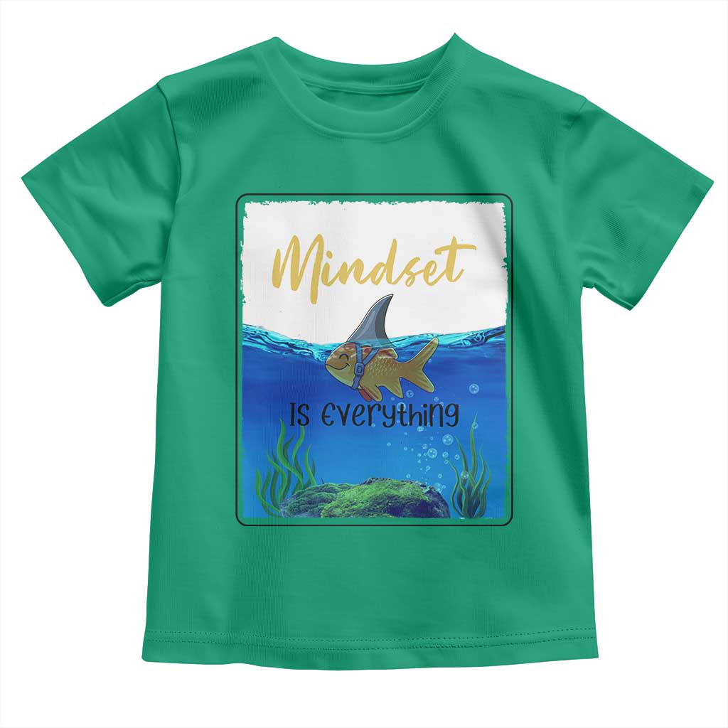 Mindset Is Everything Toddler T Shirt Positive Thinking Motivation - Wonder Print Shop