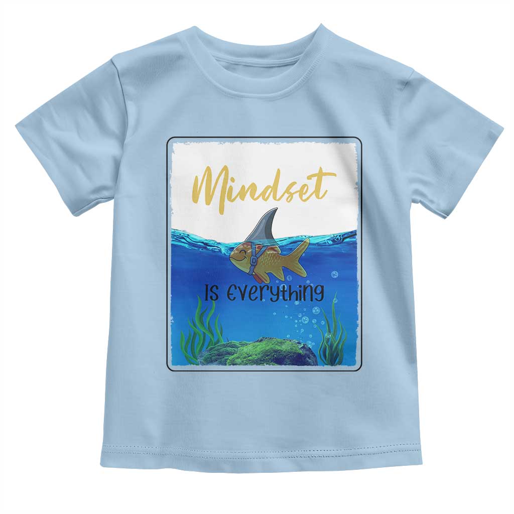 Mindset Is Everything Toddler T Shirt Positive Thinking Motivation - Wonder Print Shop