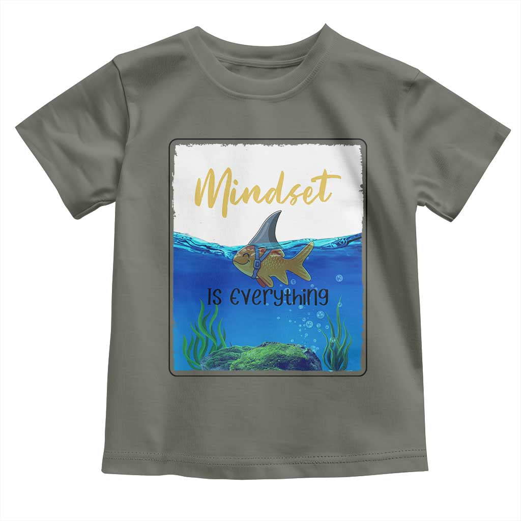 Mindset Is Everything Toddler T Shirt Positive Thinking Motivation - Wonder Print Shop
