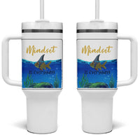 Mindset Is Everything Tumbler With Handle Positive Thinking Motivation