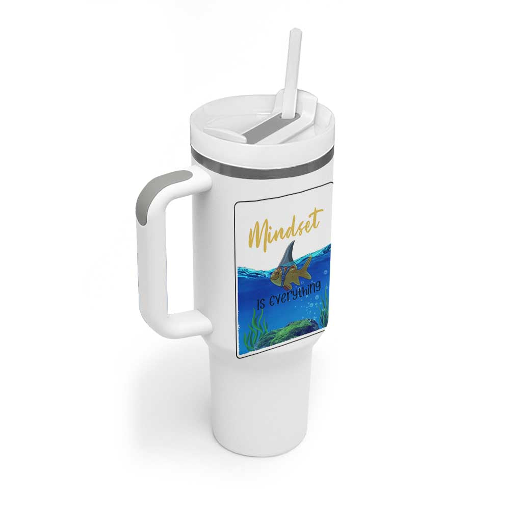 Mindset Is Everything Tumbler With Handle Positive Thinking Motivation