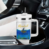 Mindset Is Everything Tumbler With Handle Positive Thinking Motivation
