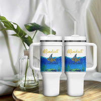 Mindset Is Everything Tumbler With Handle Positive Thinking Motivation
