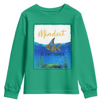 Mindset Is Everything Youth Sweatshirt Positive Thinking Motivation - Wonder Print Shop