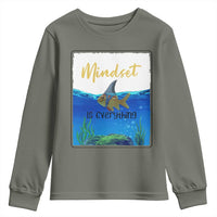 Mindset Is Everything Youth Sweatshirt Positive Thinking Motivation - Wonder Print Shop
