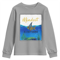 Mindset Is Everything Youth Sweatshirt Positive Thinking Motivation - Wonder Print Shop