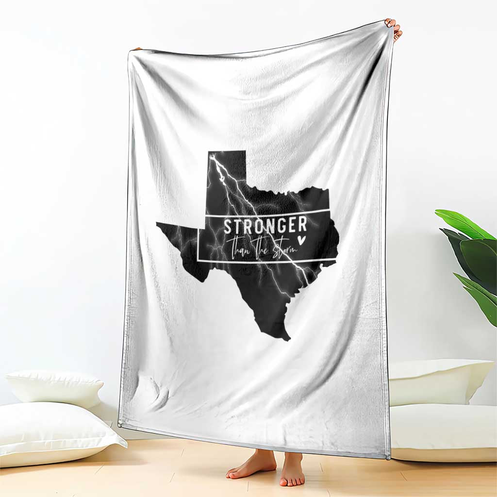 Strong Texas Throw Blanket Stronger Than The Storm Quote - Wonder Print Shop
