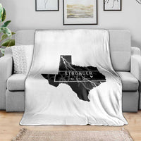 Strong Texas Throw Blanket Stronger Than The Storm Quote - Wonder Print Shop