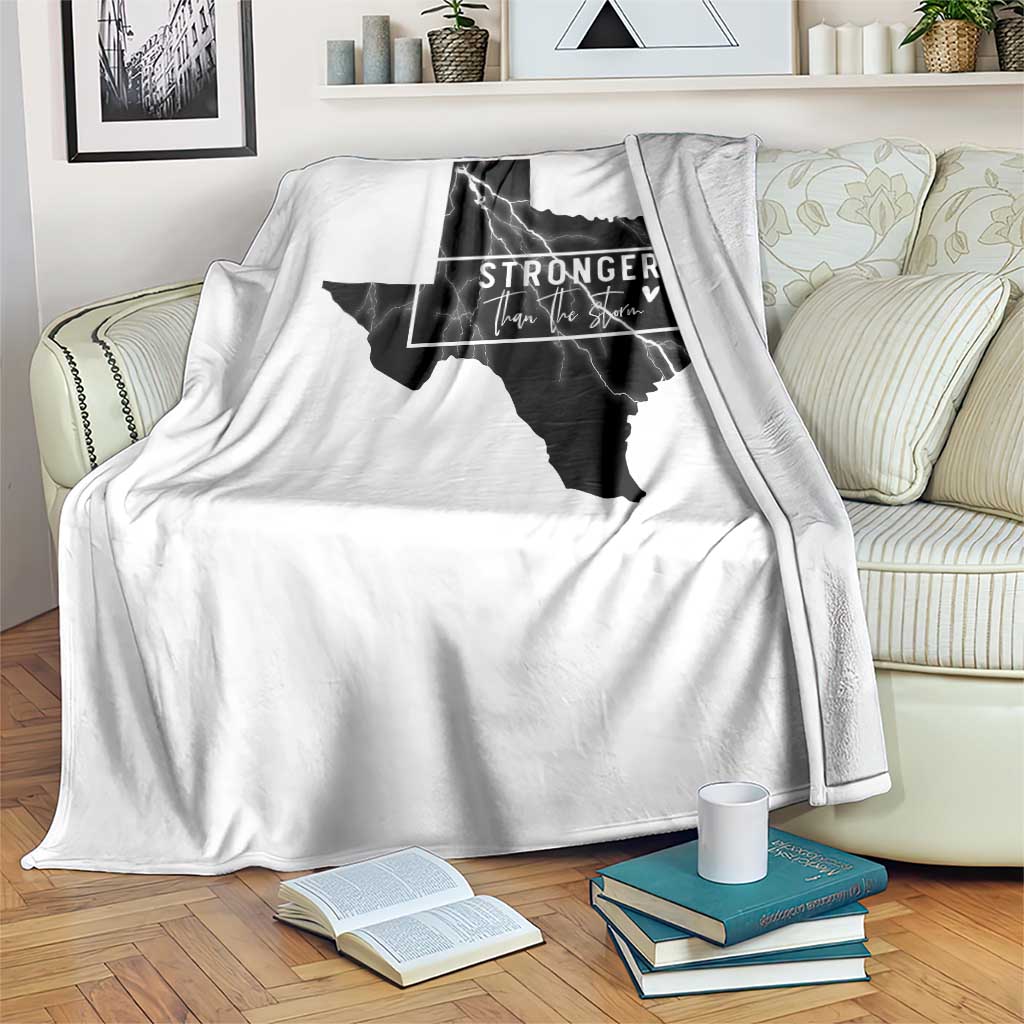 Strong Texas Throw Blanket Stronger Than The Storm Quote - Wonder Print Shop