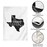 Strong Texas Garden Flag Stronger Than The Storm Quote - Wonder Print Shop