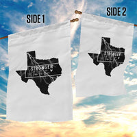 Strong Texas Garden Flag Stronger Than The Storm Quote - Wonder Print Shop