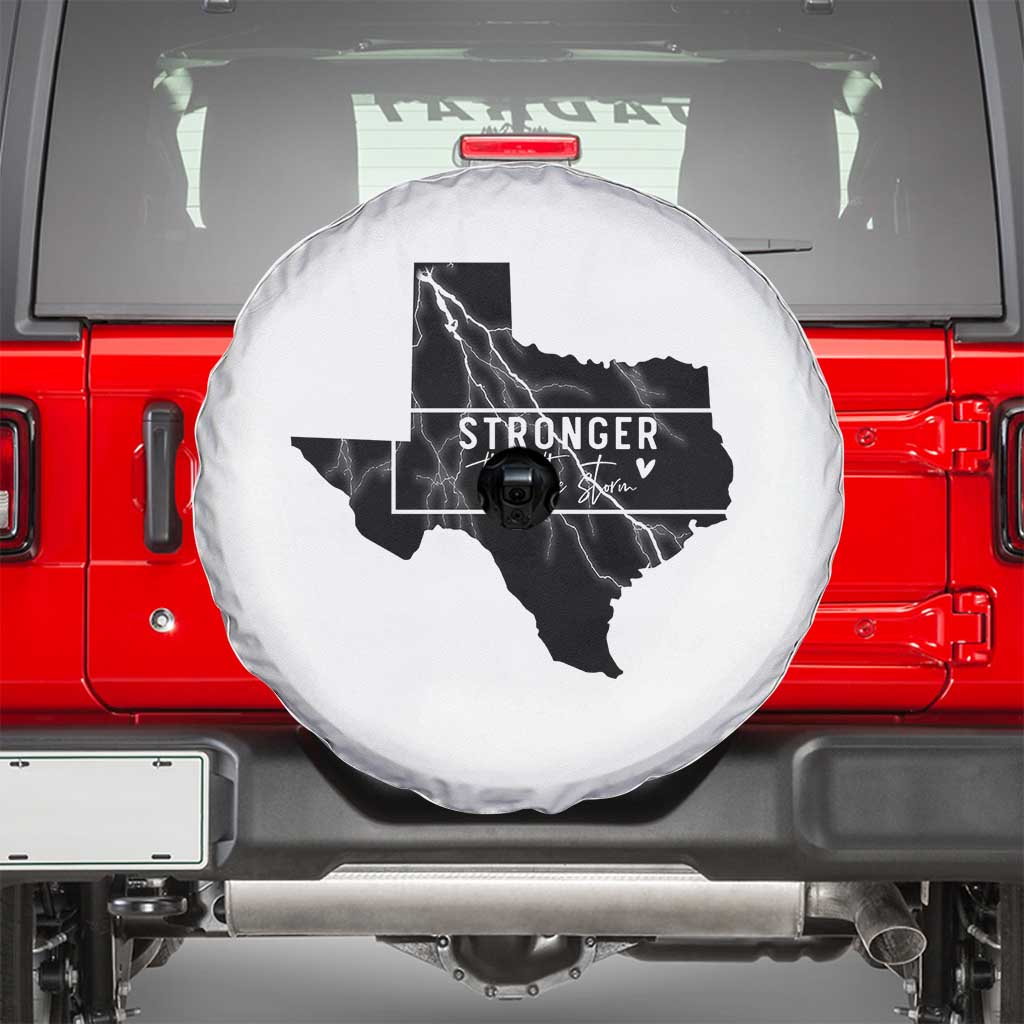 Strong Texas Spare Tire Cover Stronger Than The Storm Quote - Wonder Print Shop