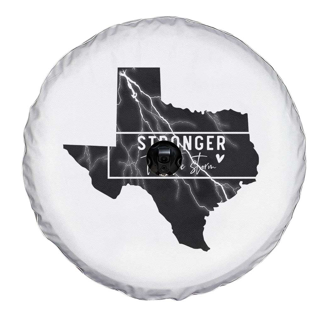 Strong Texas Spare Tire Cover Stronger Than The Storm Quote - Wonder Print Shop