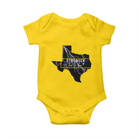Strong Texas Baby Onesie Stronger Than The Storm Quote - Wonder Print Shop