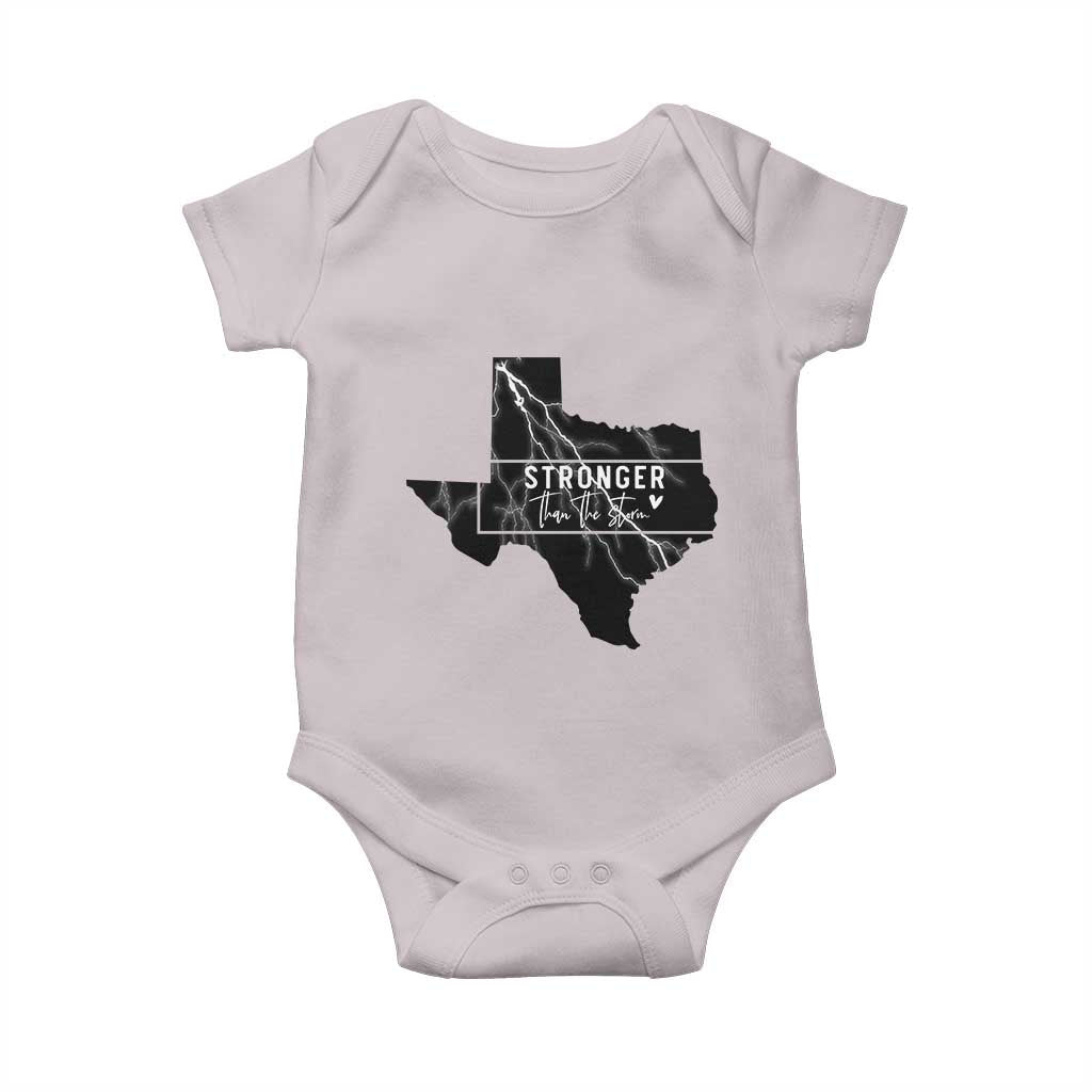 Strong Texas Baby Onesie Stronger Than The Storm Quote - Wonder Print Shop