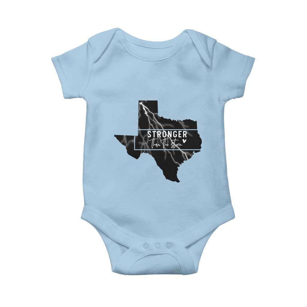 Strong Texas Baby Onesie Stronger Than The Storm Quote - Wonder Print Shop
