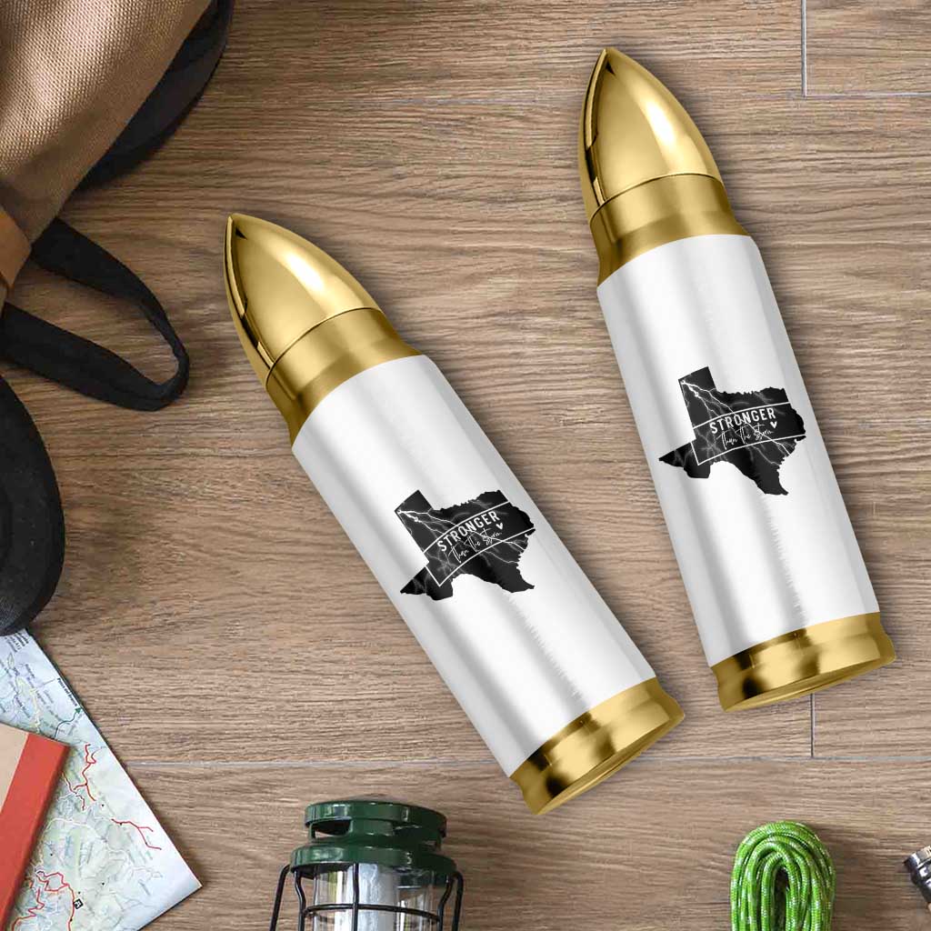 Strong Texas Bullet Tumbler Stronger Than The Storm Quote