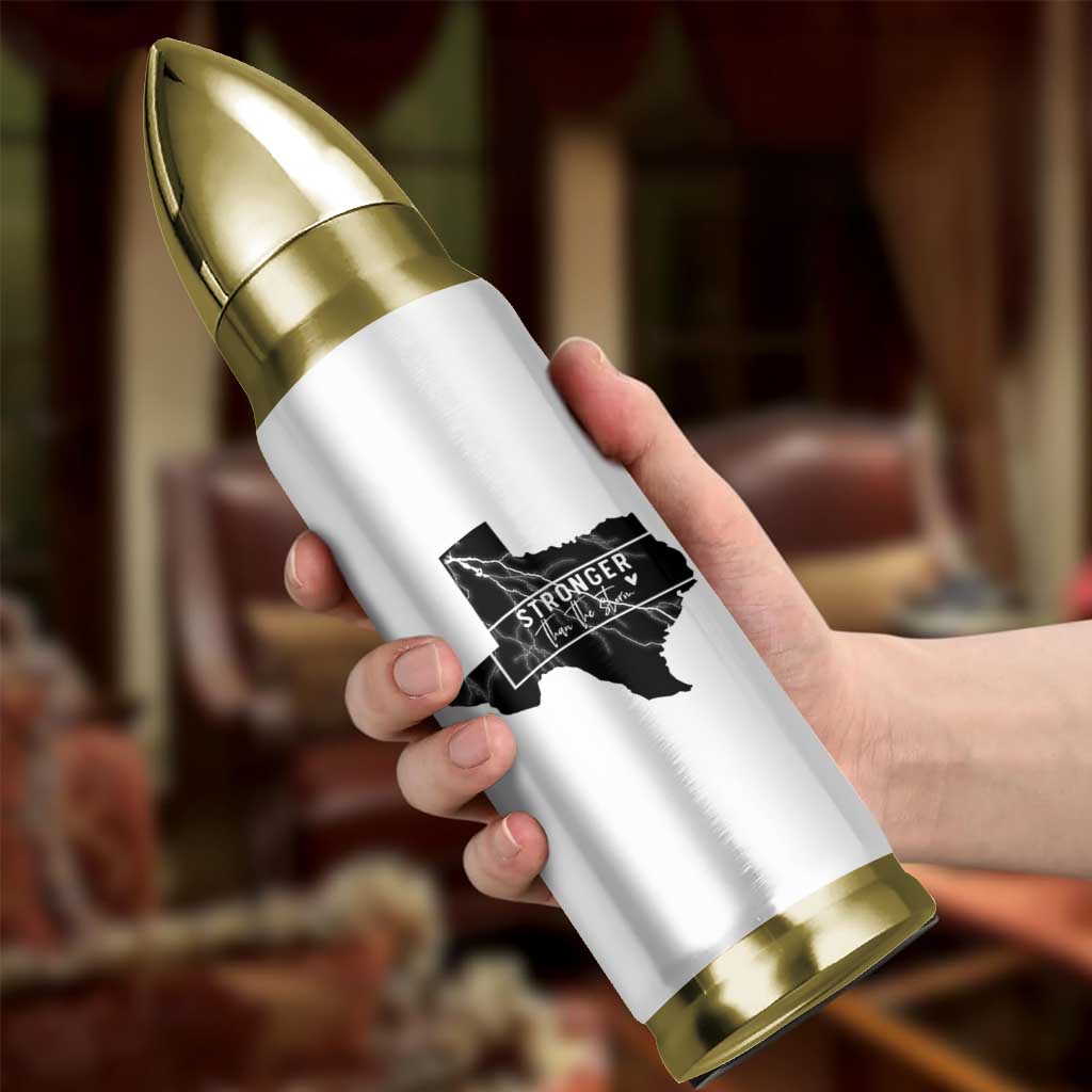 Strong Texas Bullet Tumbler Stronger Than The Storm Quote