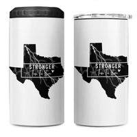 Strong Texas 4 in 1 Can Cooler Tumbler Stronger Than The Storm Quote