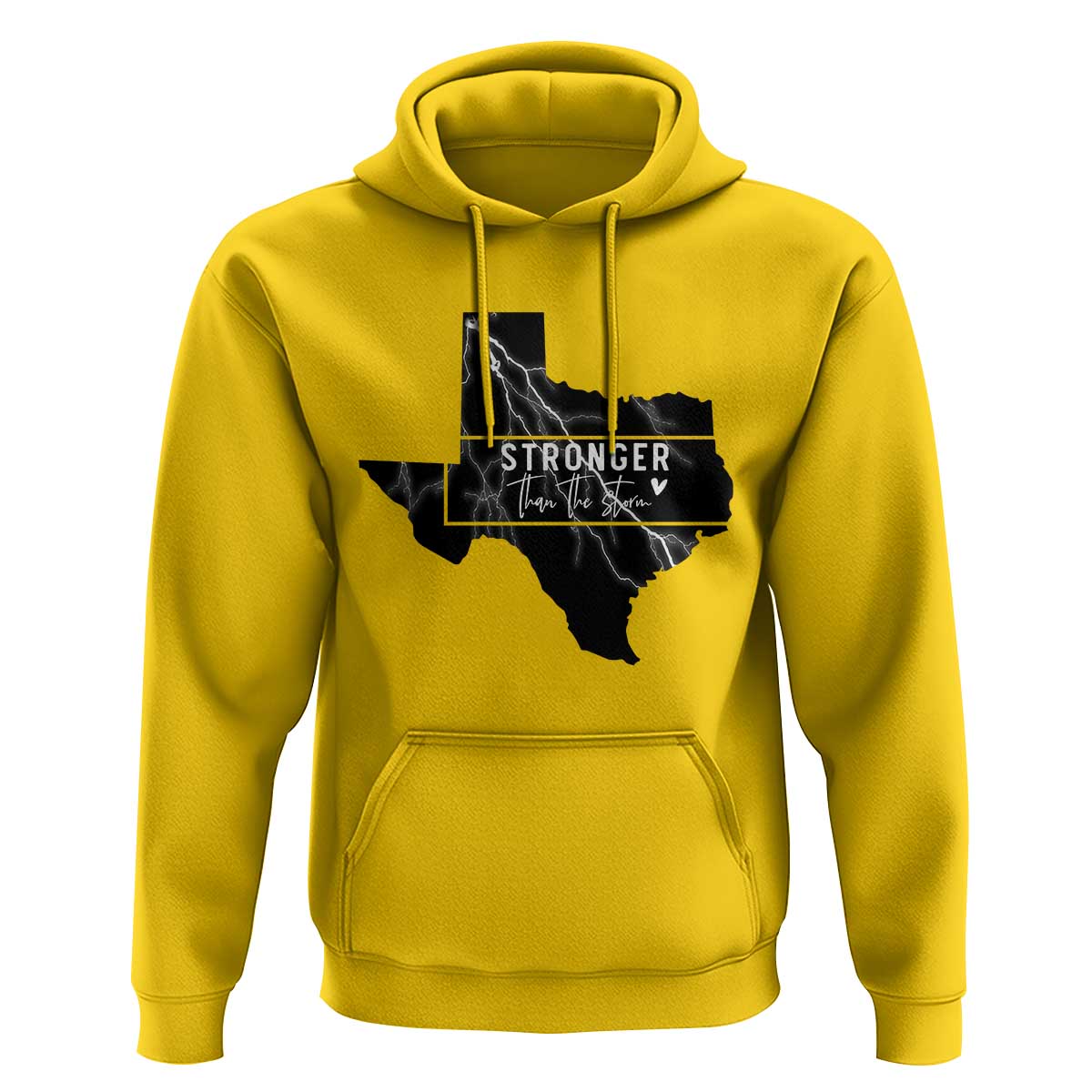 Strong Texas Hoodie Stronger Than The Storm Quote - Wonder Print Shop