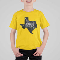 Strong Texas T Shirt For Kid Stronger Than The Storm Quote - Wonder Print Shop