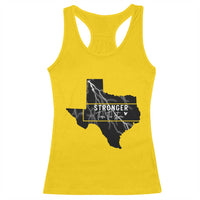 Strong Texas Racerback Tank Top Stronger Than The Storm Quote - Wonder Print Shop