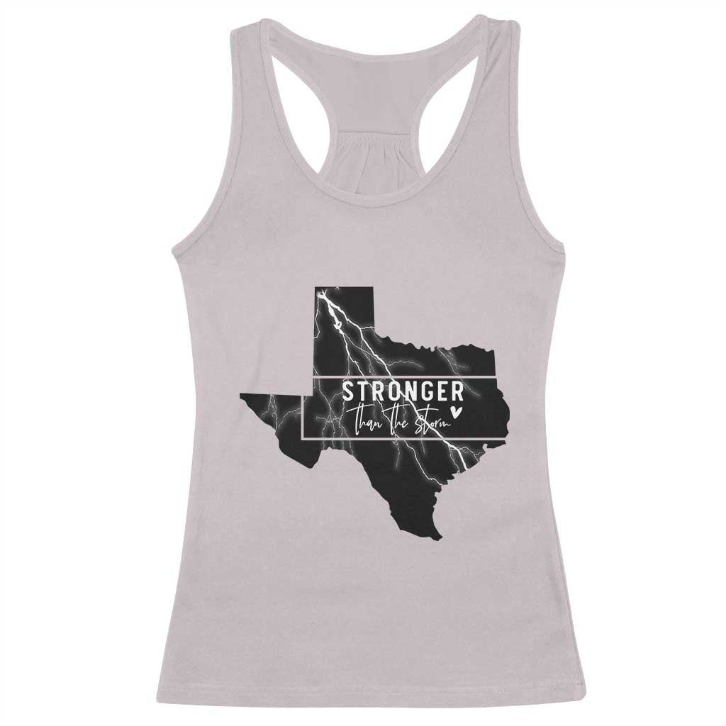 Strong Texas Racerback Tank Top Stronger Than The Storm Quote - Wonder Print Shop