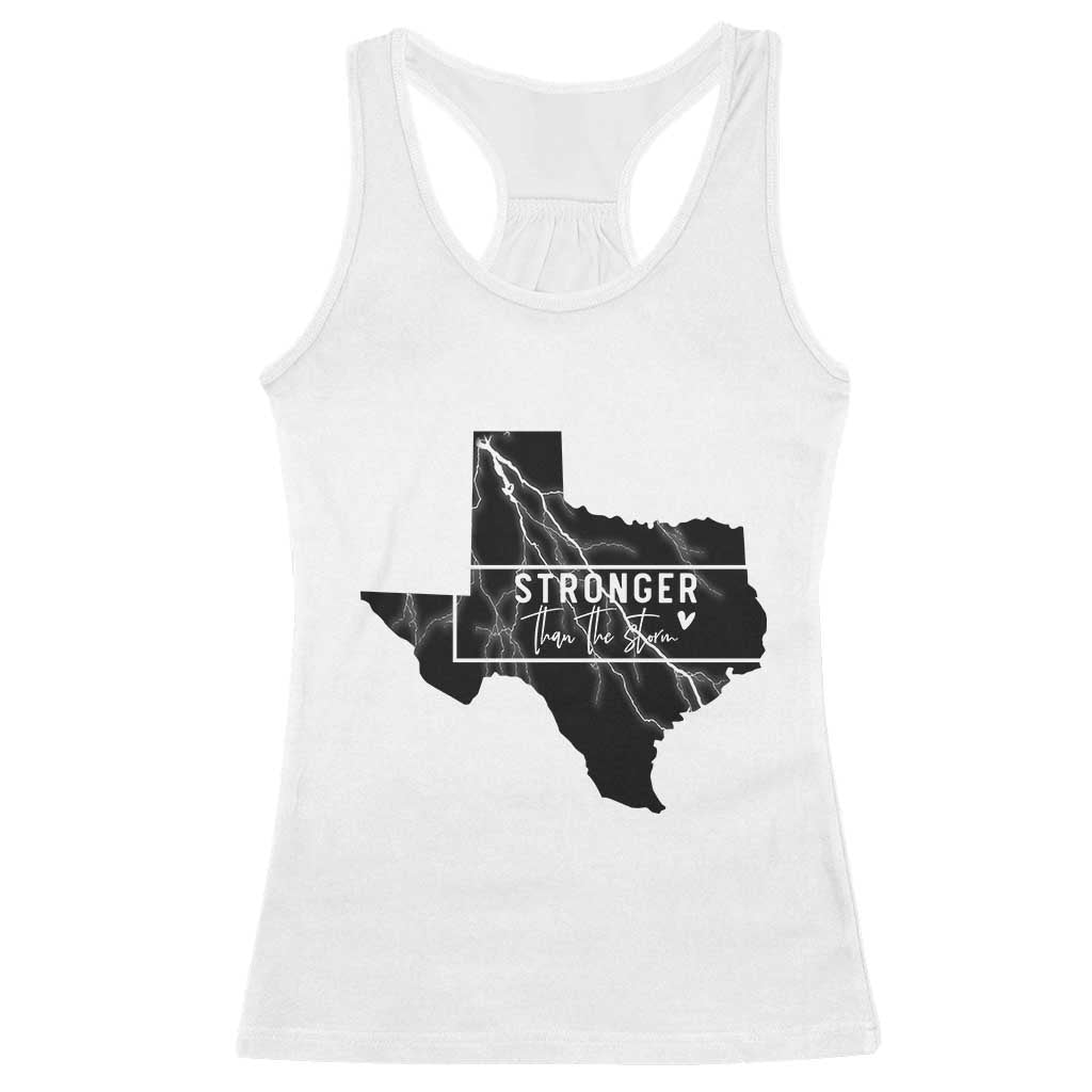 Strong Texas Racerback Tank Top Stronger Than The Storm Quote - Wonder Print Shop