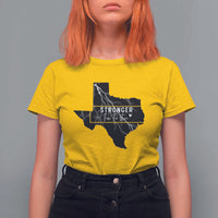 Strong Texas T Shirt For Women Stronger Than The Storm Quote - Wonder Print Shop
