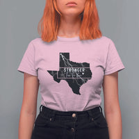 Strong Texas T Shirt For Women Stronger Than The Storm Quote - Wonder Print Shop