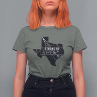 Strong Texas T Shirt For Women Stronger Than The Storm Quote - Wonder Print Shop