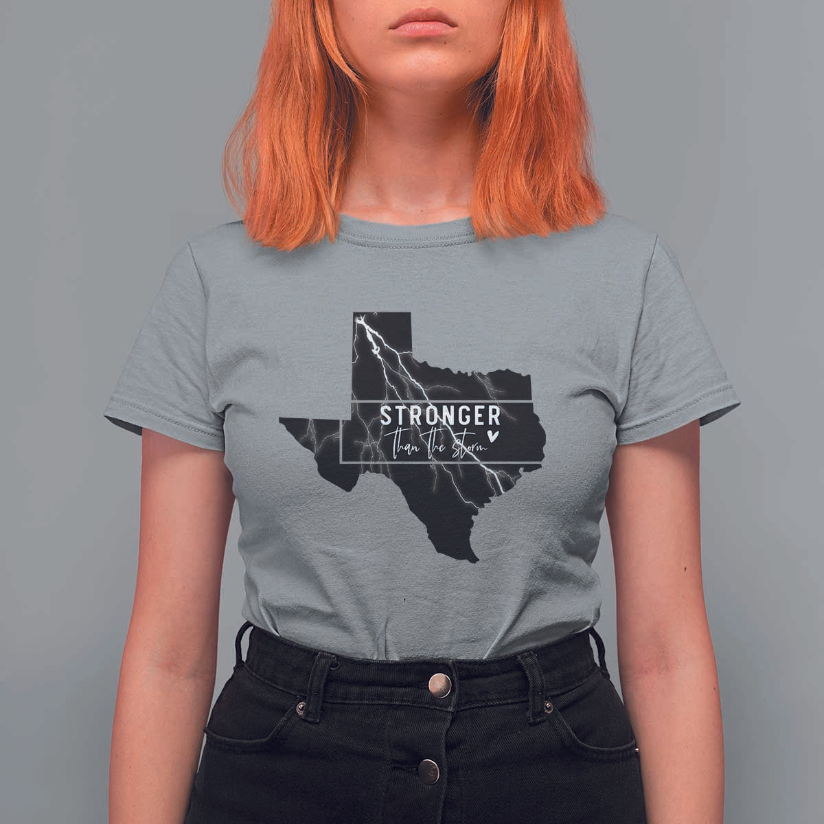 Strong Texas T Shirt For Women Stronger Than The Storm Quote - Wonder Print Shop