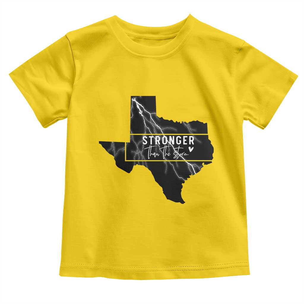 Strong Texas Toddler T Shirt Stronger Than The Storm Quote - Wonder Print Shop