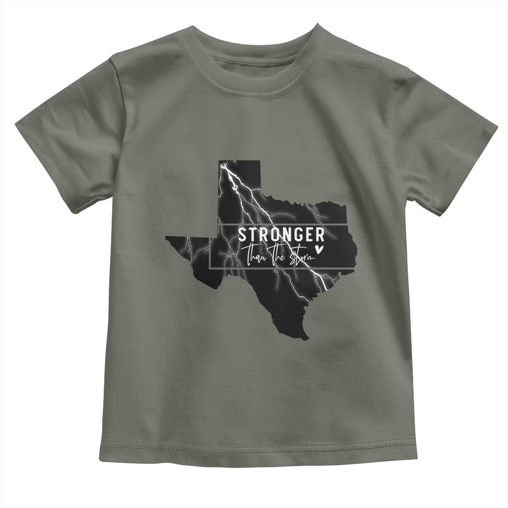 Strong Texas Toddler T Shirt Stronger Than The Storm Quote - Wonder Print Shop