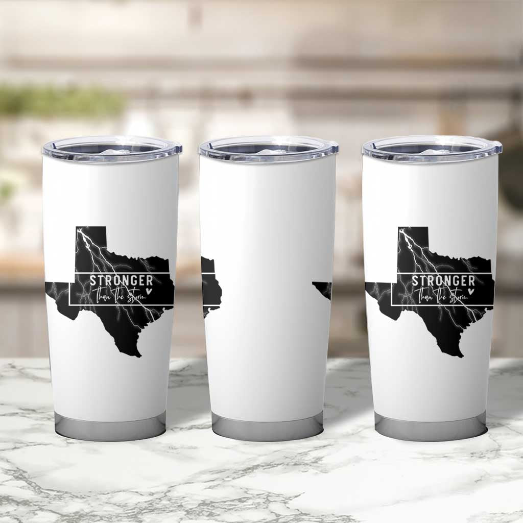 Strong Texas Tumbler Cup Stronger Than The Storm Quote