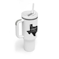 Strong Texas Tumbler With Handle Stronger Than The Storm Quote