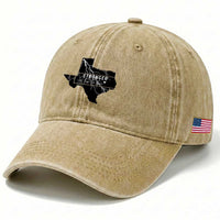 Strong Texas Washed Cotton Baseball Cap Stronger Than The Storm Quote