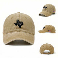 Strong Texas Washed Cotton Baseball Cap Stronger Than The Storm Quote