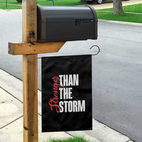 Stronger Than The Storm Garden Flag Positive Mindset Motivation - Wonder Print Shop