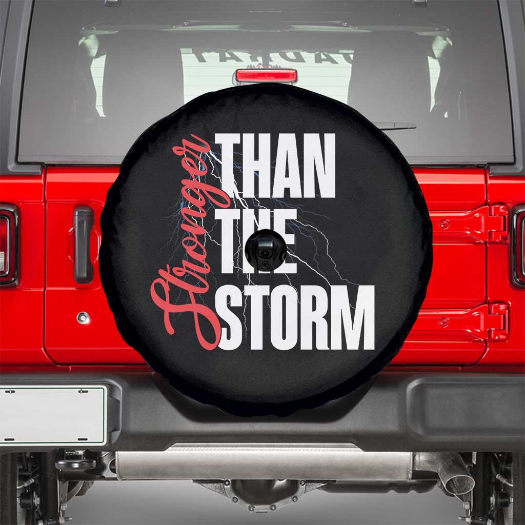 Stronger Than The Storm Spare Tire Cover Positive Mindset Motivation - Wonder Print Shop